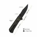 QSP Grebe 3.00" S35VN Raffir resin, Noble QS147-F1