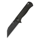 QSP Knife Swordfish 3.625'' 14C28N Dark Brown Micarta QS149-C2