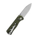 QSP Canary Glyde 2.84" 14C28N, stonewashed Olive Green G10 QS150GL-B1