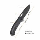 QSP Gorilla 3.375" 14C28N Black Micarta QS153-A1