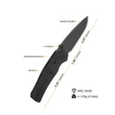 QSP Vault 3.25" 14C28N Black Micarta QS157-A2
