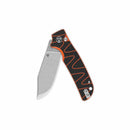 QSP Kali 3.25" 14C28N, Stonewashed Black/Orange G10 QS159-D1