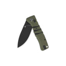 QSP Ripley Glyde Lock Pocket Knife Black 14C28N Blade Green/Black G10 Handle