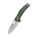 QSP Emu 3.25" 14C28N Green Micarta QS164-B1