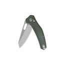 QSP Emu 3.25" 14C28N Green Micarta QS164-B1