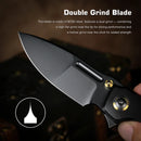 Remette RT-TwoFace Knife 3.03" M390 Spear Point Blade – DLC Titanium Handle DSTF-D