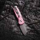 Pro‑Tech Runt 5 (R5201 Pink) – 1.94″ Reverse‑Tanto CPM‑20CV Auto Knife, Pink Aluminum Handle