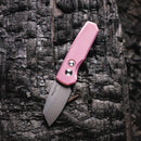 Pro‑Tech Runt 5 (R5201 Pink) – 1.94″ Reverse‑Tanto CPM‑20CV Auto Knife, Pink Aluminum Handle