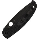 SPYDERCO NATIVE CHIEF BLACK LIGHTWEIGHT 4" DLC PARTIALLY SERRATED CTS-BD1N BLACK FRN HANDLES