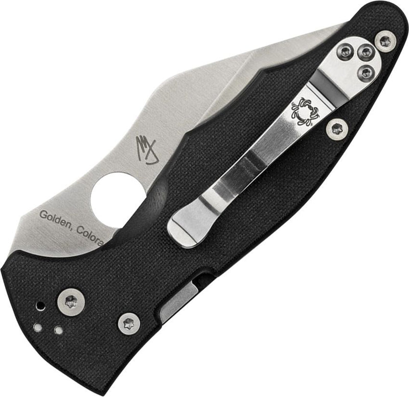 Spyderco Yojimbo 2 Folding Knife 3.2in CPM S30V Steel Blade Textured Black G-10 Handles - C85GP2
