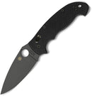 Spyderco Manix 2 XL Folding Knife 3.85in Black DLC S30V Steel Blade Black Textured G-10 Handles - C95GPBBK2