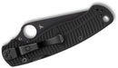 Spyderco Para 3 Salt – 2.93" Black DLC CPM MagnaCut PlainEdge, Black G-10 Handles, Compression Lock – C223GMCBKP