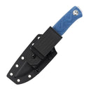 SRM Bushcraft Bushcut 3.1" 14C28N，HRC57~59 SRM Blue Micarta 702T-ME