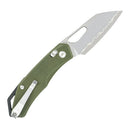 SRM Cub 2.87" Laminated 140Cr Steel, HRC 61-63 Green G10 261M-GP2