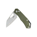 SRM Cub 2.87" Laminated 140Cr Steel, HRC 61-63 Green G10 261M-GP2