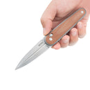SRM Twin 2.99" N690, HRC 58-60 Brown Micarta 251MB-MN