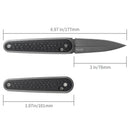 SRM Twin 2.99" N690, HRC 58-60 Carbon Fiber Overlay G10 251MB-GB