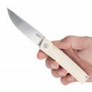 SRM Gent 3.27" 10Cr15CoMov, HRC 58~60 White G10 Handle 401LC-GT