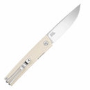 SRM Gent 3.27" 10Cr15CoMov, HRC 58~60 White G10 Handle 401LC-GT