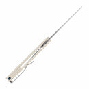 SRM Gent 3.27" 10Cr15CoMov, HRC 58~60 White G10 Handle 401LC-GT