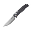 SRM Medal 255L-CB2 Folding Knife – 3.2" Laminated 140Cr Drop Point, Carbon Fiber Handle, Ambi Lock