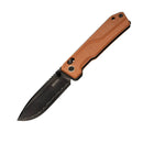 SRM Rubik 3.43" Laminated 140Cr Steel, HRC 61-63 Brown Micarta 7228B-MN2