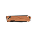 SRM Rubik 3.43" Laminated 140Cr Steel, HRC 61-63 Brown Micarta 7228B-MN2