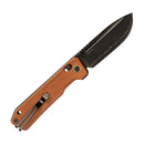 SRM Rubik 3.43" Laminated 140Cr Steel, HRC 61-63 Brown Micarta 7228B-MN2