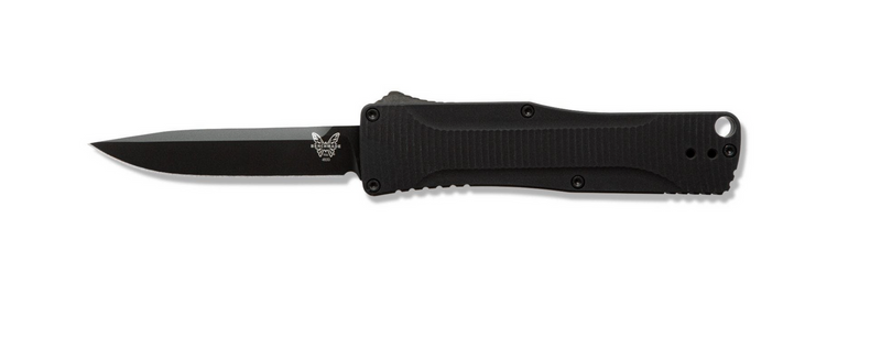 Benchmade 4850BK OM Out The Front Automatic Knife 2.47in DLC Coated S30v Steel Blade