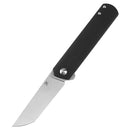 Kansept Foosa T2020T10 – Slip Joint/Flipper Knife, 3.06" 154CM Blade, Black G10 Handle, Rolf Helbig Design