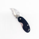 Spyderco Cricket C29SBK Small Lightweight Folding Knife ATS-55 Steel Serrated Blade - Pre-owned
