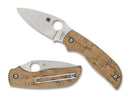 Spyderco Chaparral SLIPIT 2.77" Satin CTS-XHP Birdseye Maple Handles - C152NLWDP