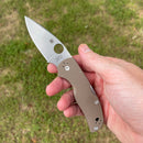 Spyderco Native 5 Sprint Run – 2.95″ CPM‑15V Drop‑Point with Brown G10 & Back‑Lock