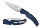 Spyderco Native Chief Lightweight – 4.02" Satin CPM-S110V Drop Point Blade, Dark Blue FRN Handles – C244PDBL
