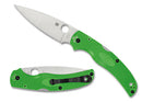 Spyderco Native Chief Lightweight Salt – 4.02" Satin LC200N PlainEdge, Green FRN Handles, Lockback – C244PGR