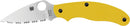 Spyderco UK Penknife Salt Series – 2.93" LC200N Blade, Yellow FRN Handles – SpyderEdge (C94SYL)
