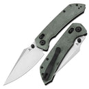 Tenable Fenrir T1034V1 – Green Micarta, 3.48" Stonewashed Nitro-V Blade, Sparrow Knife Co. Design