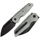 Tenable Rafe L T1048A1 – 3.19" Black Stonewashed 14C28N Blade, Green Micarta Handle with Liner Lock