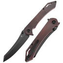 Tenable Colibri Tech T1060A1 – 4.34" Blackwash Nitro-V Blade, Black & Red G10 Handle
