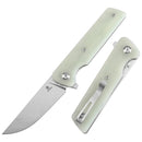 Tenable Anomaly T2038A4 – 3.14" Stonewashed Nitro-V Drop Point Blade, Jade G10 Handle with Liner Lock