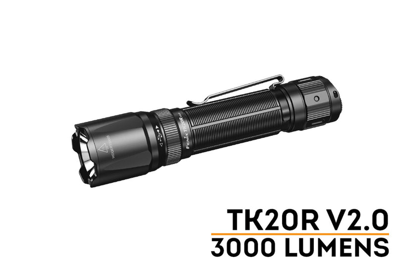 Fenix TK20R v2 3000 Lumen USB-C Rechargeable Flashlight 1 x Luminus SFT70 LED 21700 Battery Included