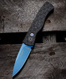 Pro-Tech T206-SB NEXUS Tactical Response 2 3in Sapphire Blue Magnacut Blade NEXUS Textured Black Handles