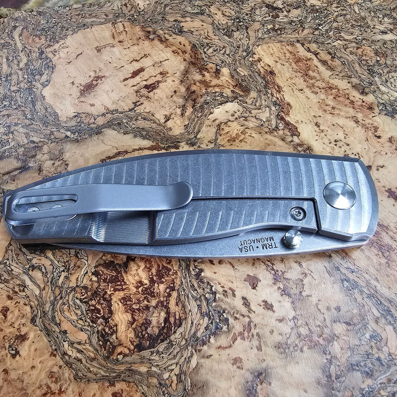 TRM Neutron 2 Frame-Lock MagnaCut – Green G10 & Ti Frame