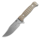 Two Sun TS418 Folding Knife 3.82in D2 Steel Blade Frag Pattern G10 Handles - Sand