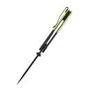 Kansept Warrior T1005S2 – Black TiCN/Stonewashed Drop Point D2 Blade, Black & Green G10 Handle, Kim Ning Design