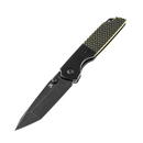 Kansept Warrior T1005T2 – Black TiCN/Stonewashed Tanto D2 Blade, Black & Green G10 Handle, Kim Ning Design