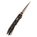 Tenable Fenrir T1034V8 – Black G10 Frag Pattern, 3.48" Rose Gold Nitro-V Blade, Sparrow Knife Co. Design