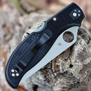Spyderco Stretch™ 2 XL Lightweight – 3.92" VG-10 Partially Serrated Blade, Black FRN Handle – C258PSBK