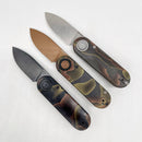 Vosteed Corgi V Vanchor Lock 2.36" 14C28N Black Stonewash Blade Raffir Noble Handles