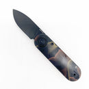 Vosteed Corgi V Vanchor Lock 2.36" 14C28N Black Stonewash Blade Raffir Noble Handles